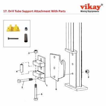 Drill Tube Support Atlas Copco Wagon Drill Parts