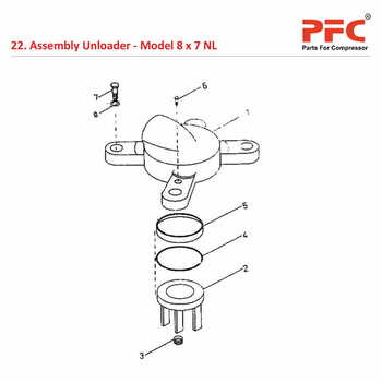 Assembly Unloader IR 8 x 7 ESV NL Compressor Parts