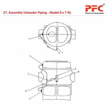 Assembly Unloader Piping IR 8 x 7 ESV NL Parts