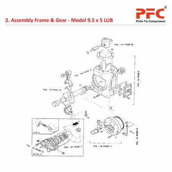 Frame & Gear IR 9 1/2 x 5 ESV LUB Parts