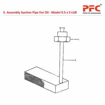 Suction Pipe IR 9 1/2 x 5 ESV LUB Compressor Parts