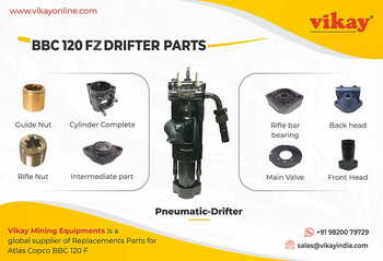 BBC 120FZ Atlas Copco Pneumatic Drifter Parts