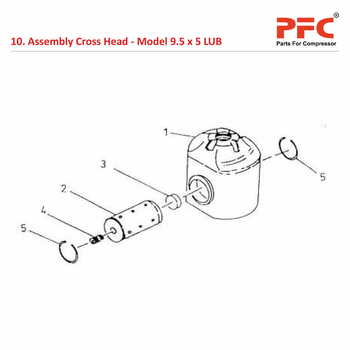 Cross Head IR 9 1/2 x 5 ESV LUB Compressor Parts