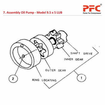 Oil Pump IR 9 1/2 x 5 ESV LUB Air Compressor Parts