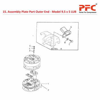 Plate Port Outer End IR 9 1/2 x 5 ESV LUB Parts