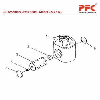 Cross Head IR 9 1/2 x 5 ESV NL Compressor Parts