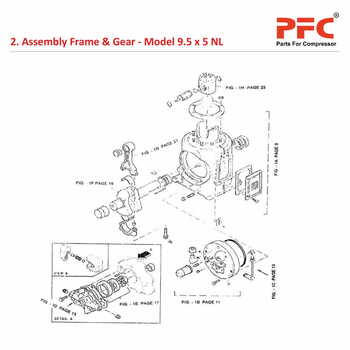 Frame & Gear IR 9 1/2 x 5 ESV NL Compressor Parts