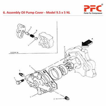 Oil Pump Cover IR 9 1/2 x 5 ESV NL Compressor Parts
