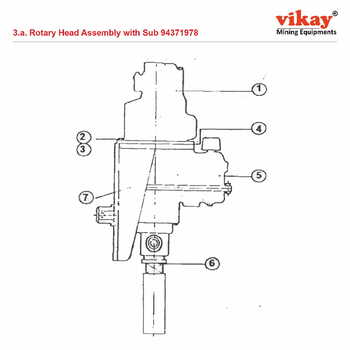 Rotary Head Assly. Ingersoll Rand LM 100 Parts