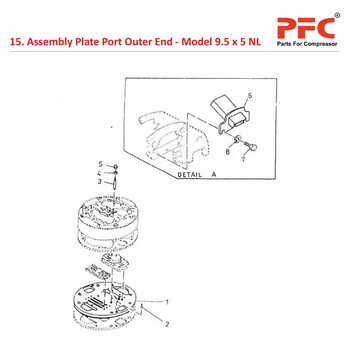 Plate Port Outer End IR 9 1/2 x 5 ESV NL Parts