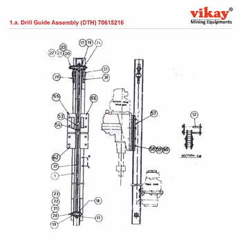 Drill Guide Assly. (DTH) Ingersoll Rand LM 100 Parts