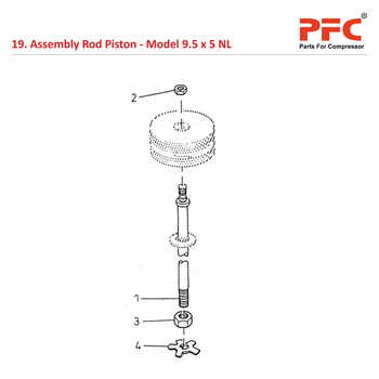 Rod Piston IR 9 1/2 x 5 ESV NL Air Compressor Parts