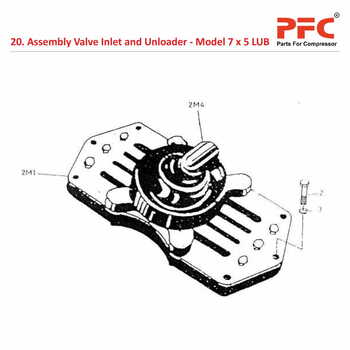 Valve Inlet & Unloader IR 7 x 5 ESV LUB Parts