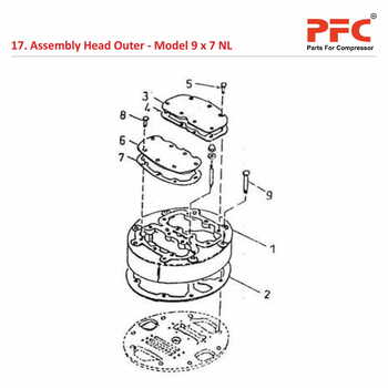 Head Outer IR 9 x 7 ESV NL Air Compressor Parts