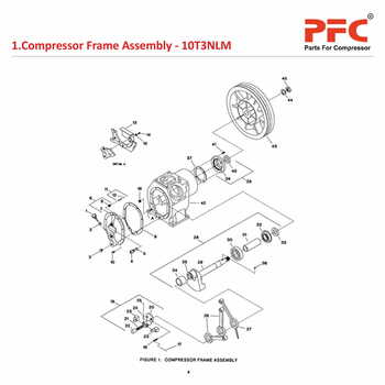 Compressor Frame IR 10T3 NL Compressor Parts