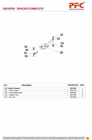 Spacer Plate HP 30218788 Replacement