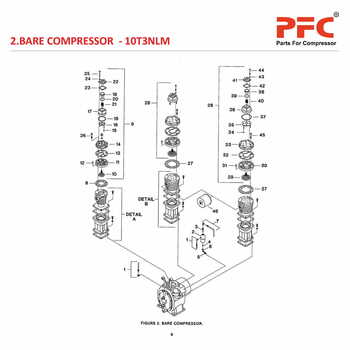 Bare Compressor IR 10T3 NL Air Compressor Parts