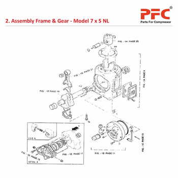 Assembly Frame & Gear IR 7 x 5 ESV NL Parts
