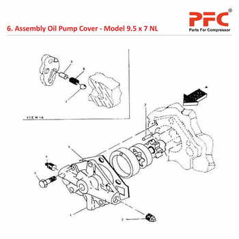 Oil Pump Cover IR 9 1/2 x 7 ESV NL Compressor Parts