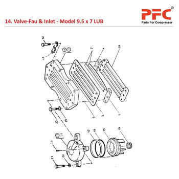 Valve Fau & Inlet IR 9 1/2 x 7 ESV LUB Parts