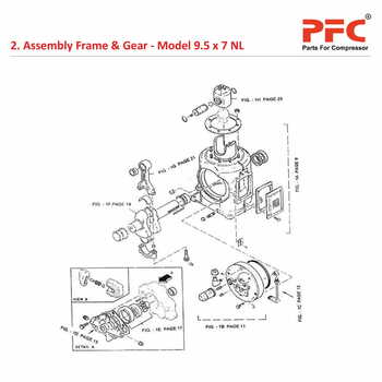 Frame & Gear IR 9 1/2 x 7 ESV NL Compressor Parts