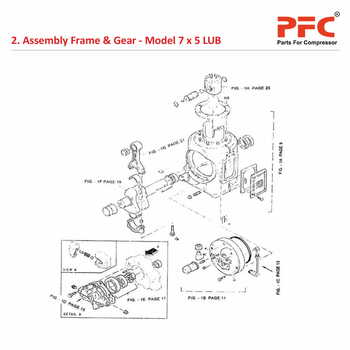 Frame IR 7 x 5 ESV LUB Compressor Parts