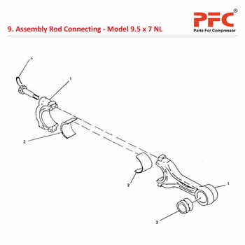 Rod Connecting IR 9 1/2 x 7 ESV NL Compressor Parts