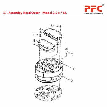 Head Outer IR 9 1/2 x 7 ESV NL Compressor Parts