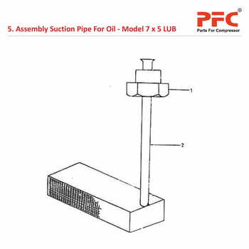 Suction Pipe IR 7 x 5 ESV LUB Compressor Parts