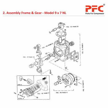 Frame & Gear IR 9 x 7 ESV NL Air Compressor Parts