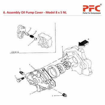 Oil Pump Cover IR 8 x 5 ESV NL Compressor Parts