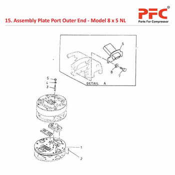 Plate Port Outer End IR 8 x 5 ESV NL Parts
