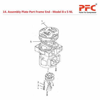 Plate Port Frame End IR 8 x 5 ESV NL Parts