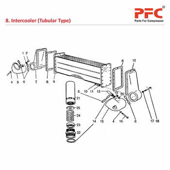 Intercooler - Atlas Copco Air Compressor Parts