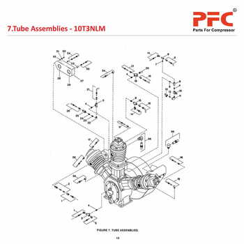 Tube Assemblies  IR 10T3 NL Air Compressor Parts