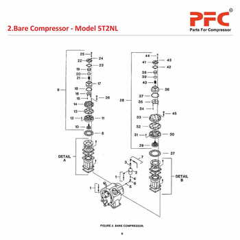 Bare Compressor IR 5T2 NL Air Compressor Parts