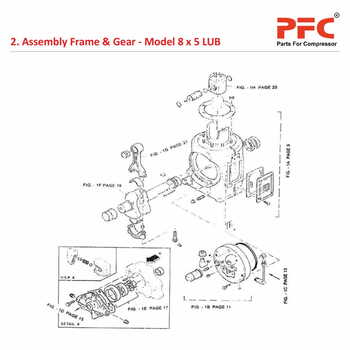Frame & Gear IR 8 x 5 ESV LUB Compressor Parts