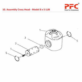 Cross Head IR 8 x 5 ESV LUB Air Compressor Parts