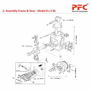 Frame & Gear IR 8 x 5 ESV NL Air Compressor Parts