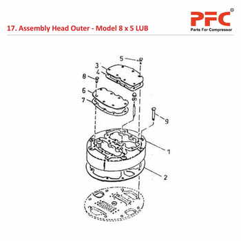 Head Outer IR 8 x 5 ESV LUB Compressor Parts