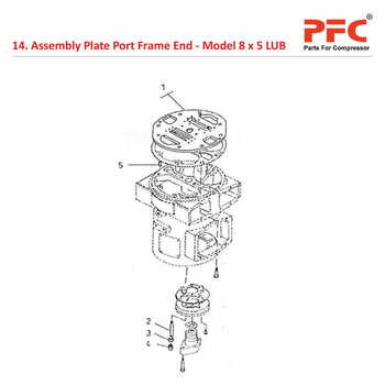 Plate Port Frame End IR 8 x 5 ESV LUB Parts