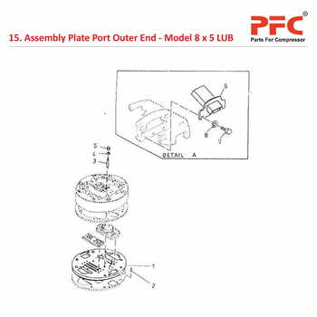 Plate Port Outer End IR 8 x 5 ESV LUB Parts