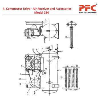 Compressor Drive - Air Receiver IR 234 Parts