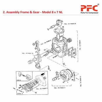 Frame & Gear IR 8 x 7 ESV NL Air Compressor Parts