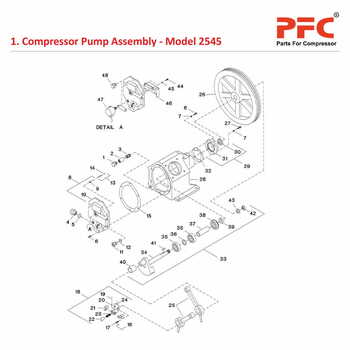 Compressor Pump IR 2545 Air Compressor Parts