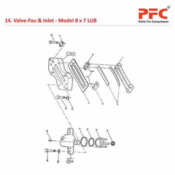 Valve-Fau & Inlet IR 8 X 7 ESV LUB Compressor Parts