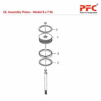 Piston IR 8 x 7 ESV NL Air Compressor Parts