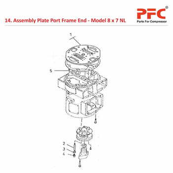 Plate Port Plate Frame End IR 8 x 7 ESV NL Parts